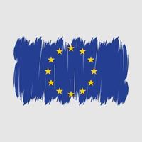 European Flag Brush vector