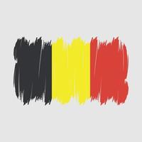 cepillo de bandera de bélgica vector