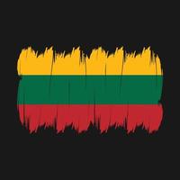 Lithuania Flag Brush vector