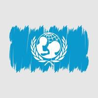 Unicef Flag Brush vector