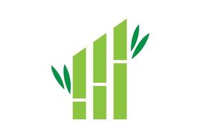 Bamboo Financial logo design, Vector design template