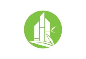 Bamboo Financial logo design, Vector design template