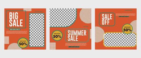 Vacation, traveling or summer beach traveling social media post or web banner template design. Tourism business marketing flyer or poster with abstract digital background, logo and icon vector