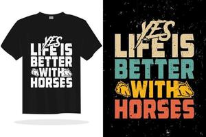 tipografía moderna citas de letras inspiradoras diseño de camiseta de caballo vectorial vector