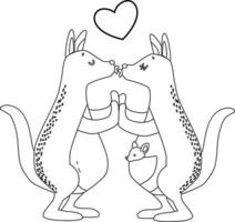 valentine day coloring pages vector