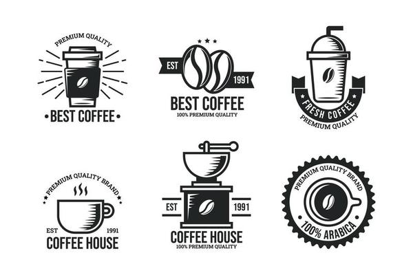 Premium Vector  King coffee shop simple monochrome logo