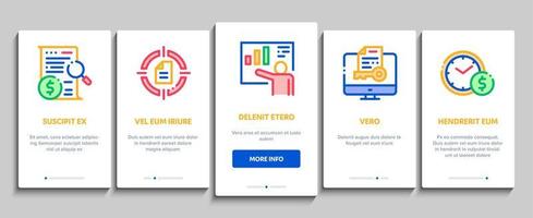 Contract Onboarding Elements Icons Set Vector