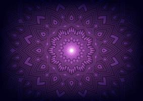 Mandala modern style purple triangle geometric background vector