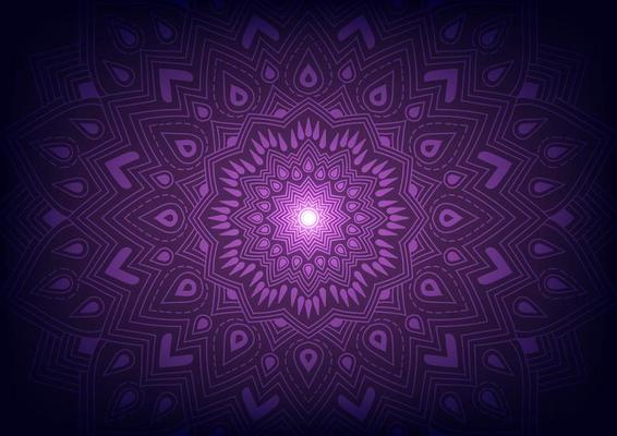 Mandala modern style purple triangle geometric background