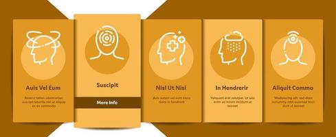 Headache Elements Vector Onboarding