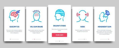 Headache Elements Vector Onboarding