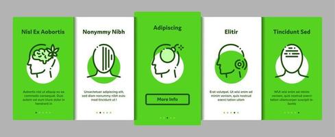 Headache Elements Vector Onboarding