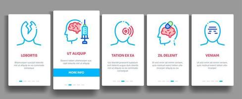 Headache Elements Vector Onboarding