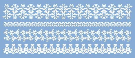 Decorative horizontal antique pattern. Vector set divayder. A collection of vintage frame and border. Frame template. Modern design element.