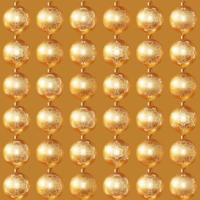 Gold patterned Christmas tree balls seamless models. New year balls. Happy new year background. Bright festive wrapping.Vector texture. vector