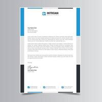 Clean and Corporate Letterhead Template vector