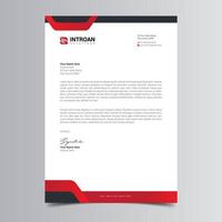 Clean and Corporate Letterhead Template vector