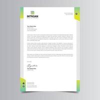 Clean and Corporate Letterhead Template vector