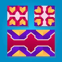 Set of colorful shapes. red, yellow and blue background color with geometric shapes for social media post and web internet ads. Vector illustration