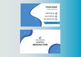 Vector professional modern business card design template