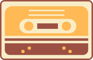 Radio e musica retrò illustrazione png