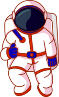 illustration de dessin animé mignon astronaute png