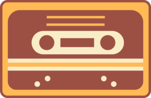 ilustración retro de radio y música png