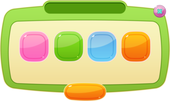 buttons and frames for game interface png