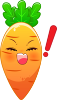 lindo dibujo animado de zanahoria