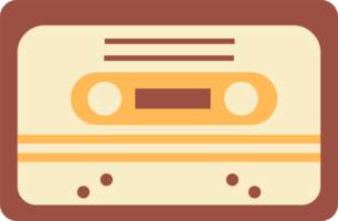 radio en muziek- retro illustratie png