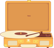 Retro-Illustration von Radio und Musik png