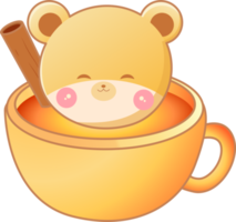 desenho de urso fofo png