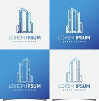 Building logo with creative modern syle Premium Vector