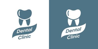 clínica dental con vector premium de estilo moderno