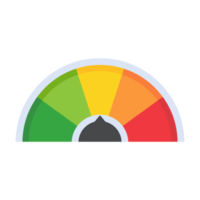 Mileage needle measures the level of business risk. concept of risk management before investing png