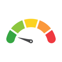 Mileage needle measures the level of business risk. concept of risk management before investing png