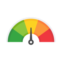 Mileage needle measures the level of business risk. concept of risk management before investing png