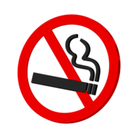 Rauchen ist nicht erlaubt 3D-Symbol, Rauchen verboten, 3D-Rendering png