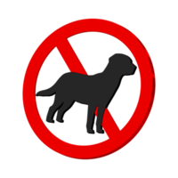 No Pets Allowed 3D Icon, No Animals, 3D Rendering png