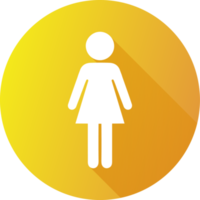 símbolos de icono de género. ilustración de signos de sexo femenino. png