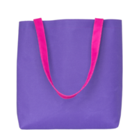 blaue einkaufstasche aus stoff isoliert mit beschneidungspfad für modell png