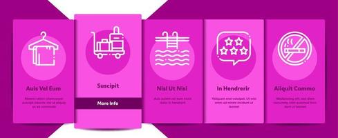 Collection Hostel Elements Vector Onboarding