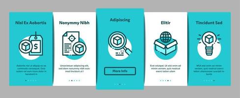 Product Manager Work Onboarding Elements Icons Set Vector