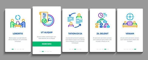 Hackathon Development Onboarding Elements Icons Set Vector