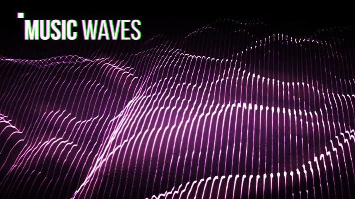 Music Background Vector. Visual Explosion. Computer Particle. 3D Illustration
