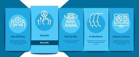 Hr Human Resources Onboarding Elements Icons Set Vector