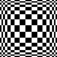 Optical Illusion. Vector 3d Art. Distortion Dynamic Effect. Geometric Magic Background.