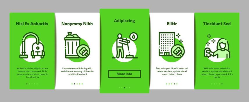 herramienta de servicio de limpieza iconos de elementos de incorporación establecer vector