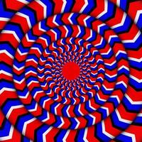 Hypnotic Of Rotation. Perpetual Rotation Illusion. vector