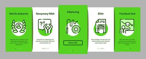 Boss Leader Company Onboarding Elements Icons Set Vector